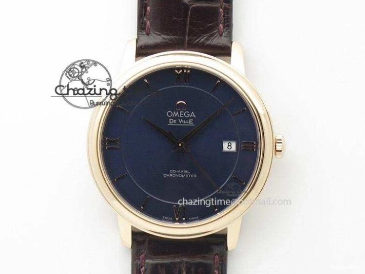 1221 Efficient Planet Ocean GMT 43.5mm RG V6F 1:1 Best Edition Black Dial On RG Bracelet A 8182